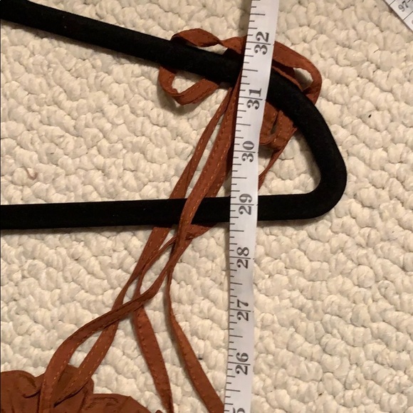 Kavari NWOT Ruched Tie Up Spaghetti Strap Dress - Picture 7 of 7